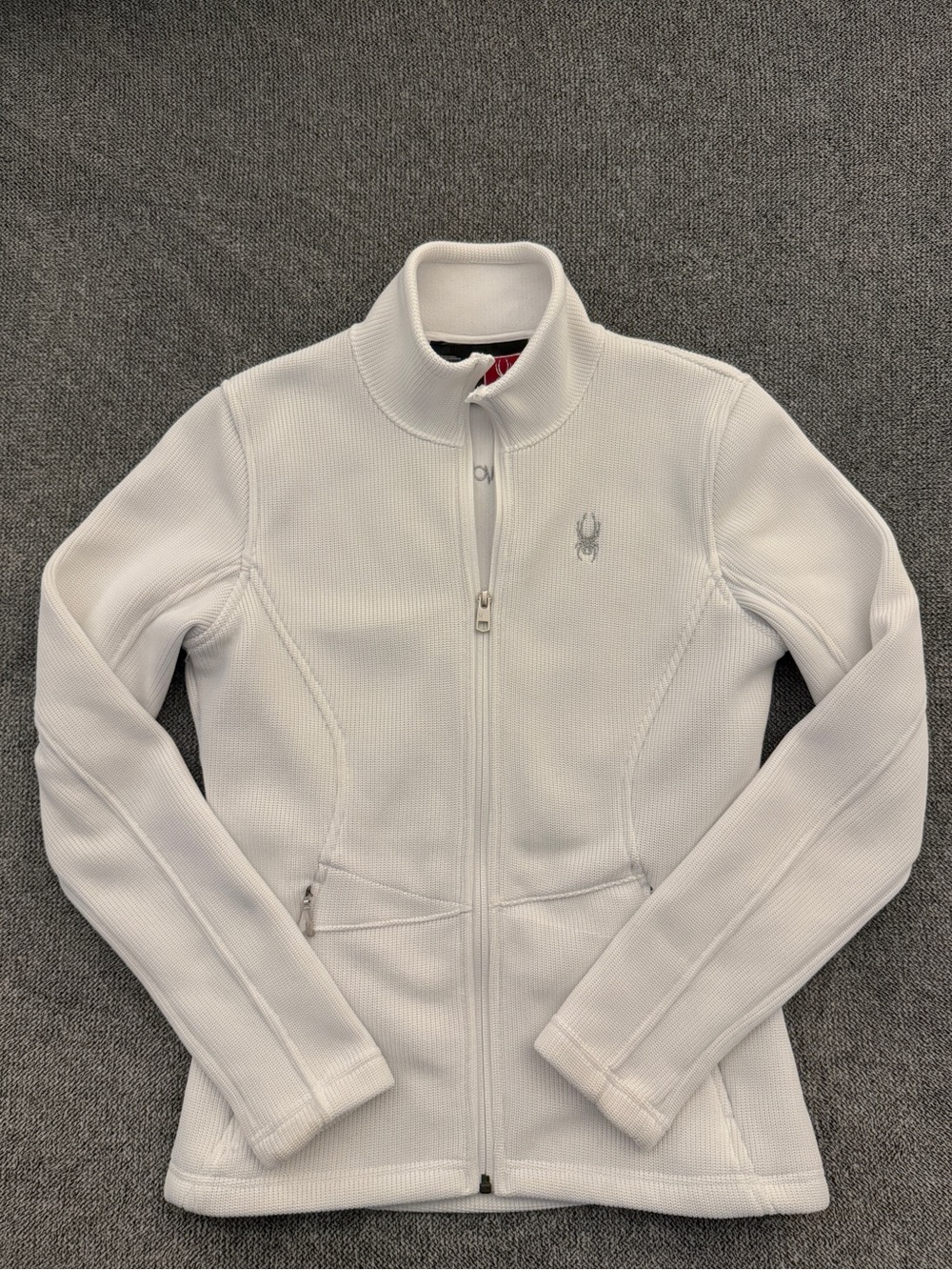 Spyder Women's White Full-Zip Woven Jacket Sz M